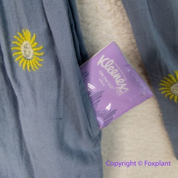 New! Free People Emory Embroidered Sun Midi‎ Dress blue, size S - Picture 11 of 16